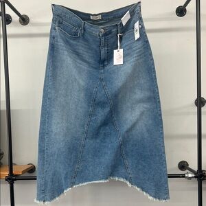 NWT Jessica Simpson Asymmetrical Denim Skirt Size 18W